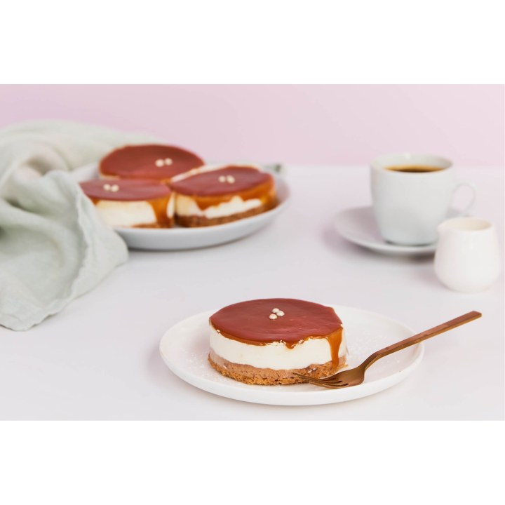 Cheesecake Caramel Beurre Salé – Dessert artisanal, Wooly Pâtisserie Bruxelles